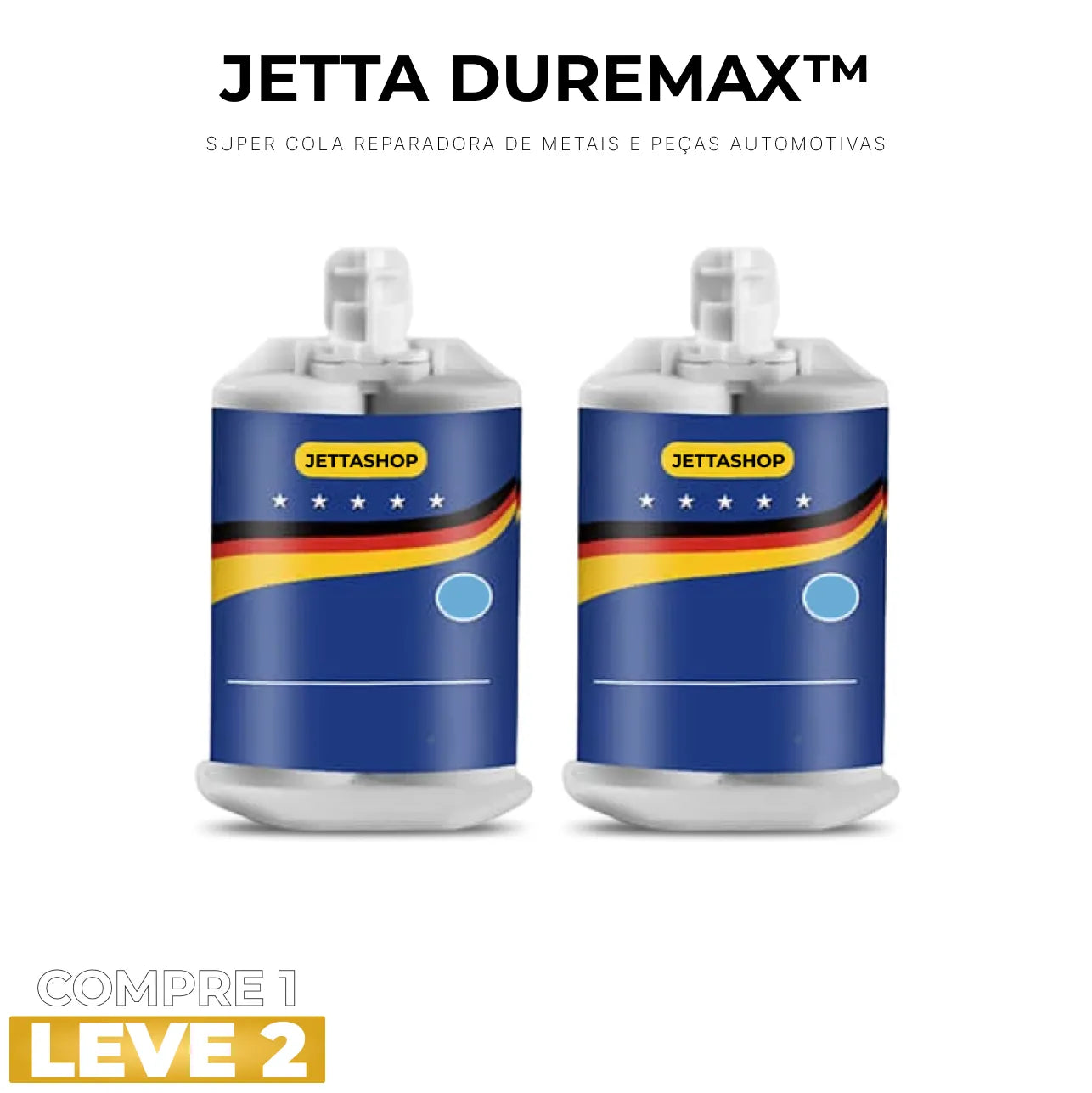 {COMPRE 1 LEVE 2} Super Cola Reparadora de Metais e Peças Automotivas - Jetta DureMax™