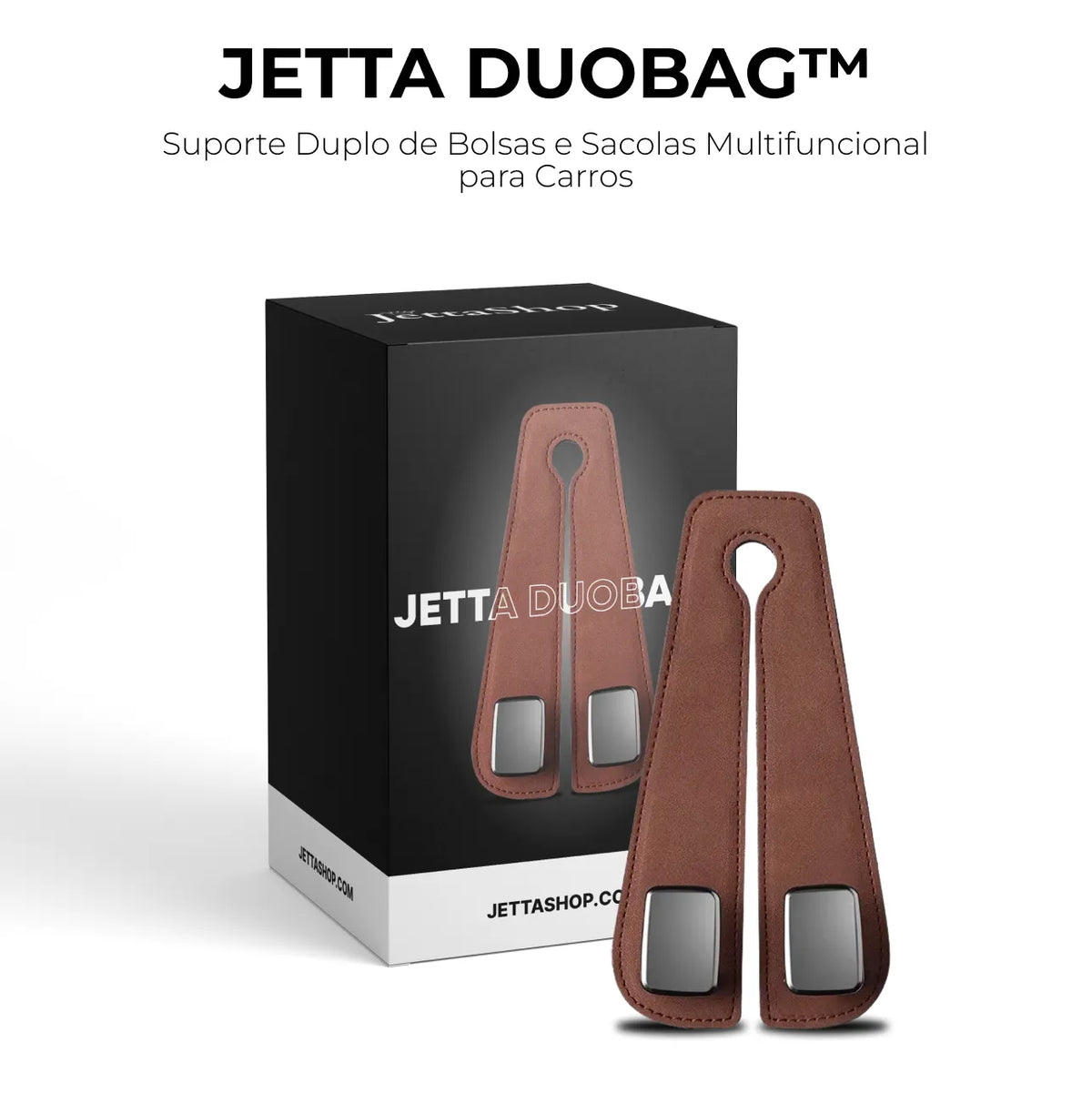 Suporte Duplo de Bolsas e Sacolas Multifuncional para Carros - Jetta DuoBag™ (ESTOQUE LIMITADO)